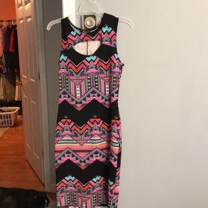 Multicolor fitted dress